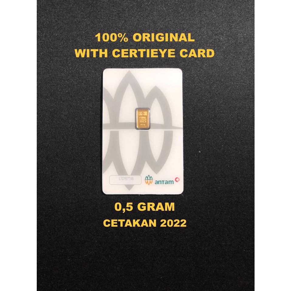 LM EMAS ANTAM 0,5 Gram, Cetakan 2022