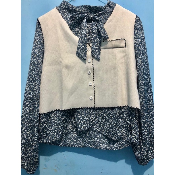 preloved/thrift korean blouse vintage