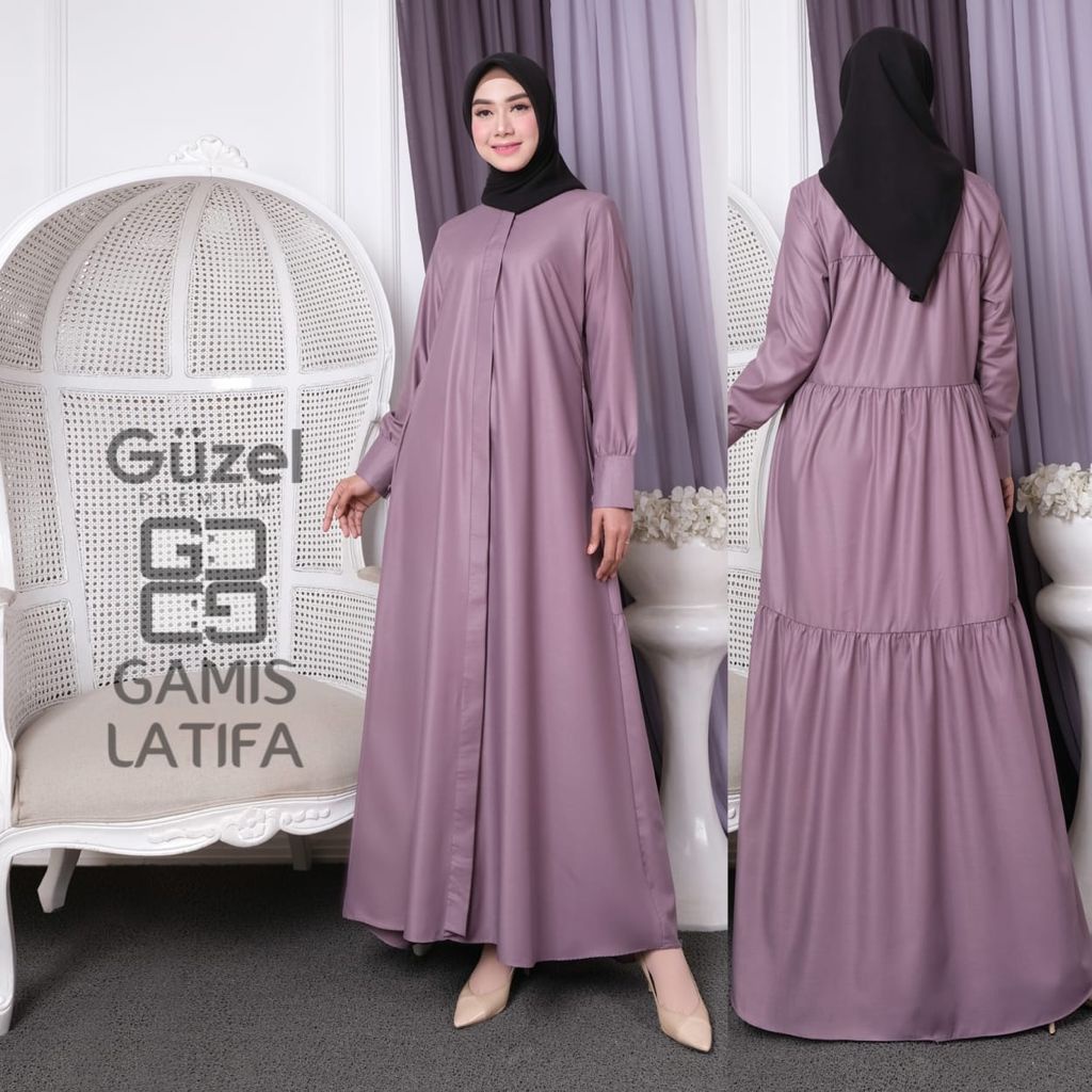 New Gamis Madina Latifa Bahan Katun Toyobo Model Baju Gamis Pesta Model Baju Gamis Polos Model Baju 