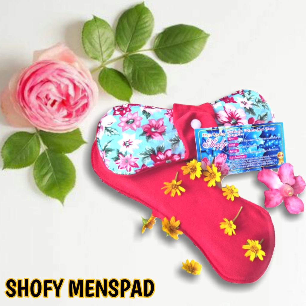 (1Pack Isi 6pcs) (Day) Menspad, Pembalut Wanita, Pembalut Kain, Pembalut Shofy