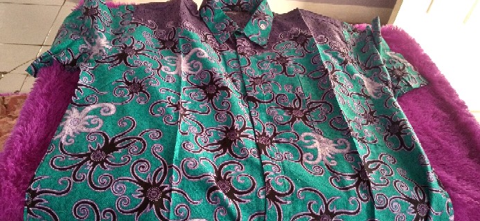 Batik Couple Keluarga Sania Ruffle Ori Ndoro Jowi Dnt Madu