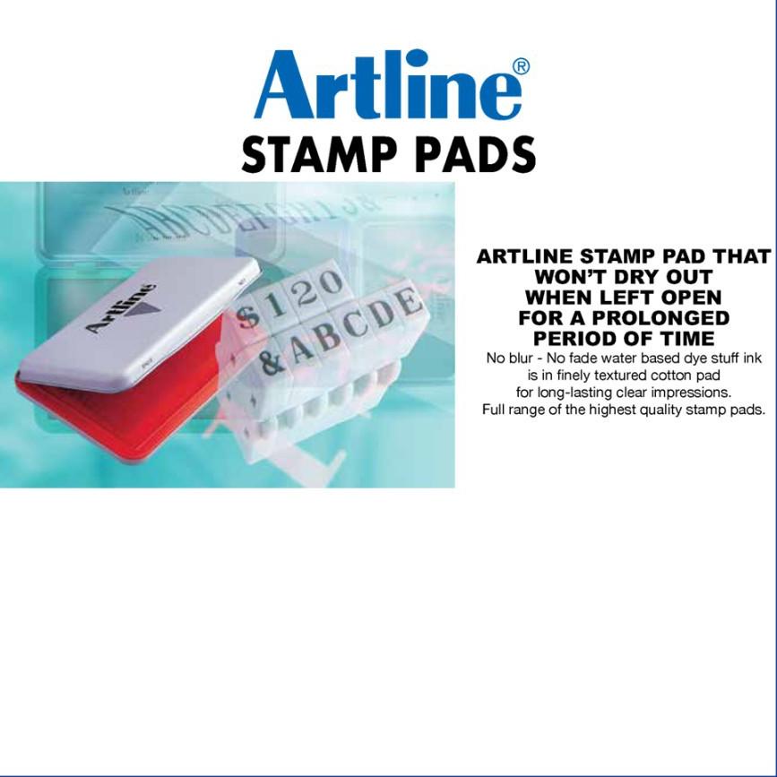 

[KODE ABPGM] STAMP PAD ARTLINE BANTALAN TINTA STEMPEL EHJU-4