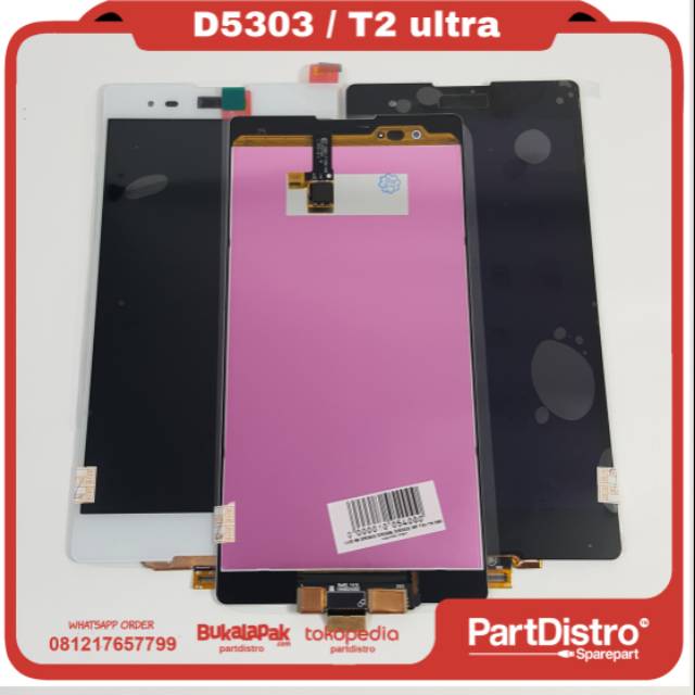 LCD SONY T2 ULTRA BLACK/WHITE +Ts