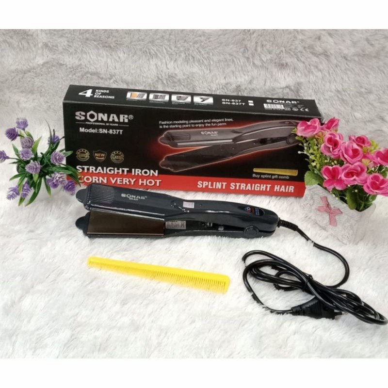 CATOK RAMBUT SONAR SN-837 / CATOK 2IN1 PELURUS RAMBUT//CATOKAN PELURUS