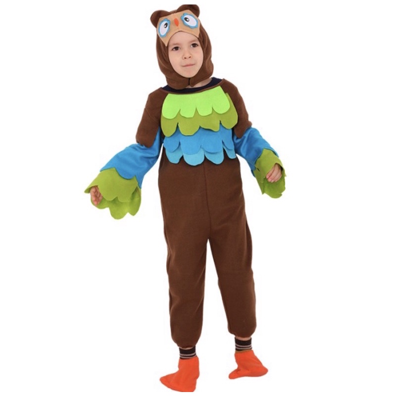 baju burung hantu / kostum anak burung hantu / owl kids costume cosplay halloween