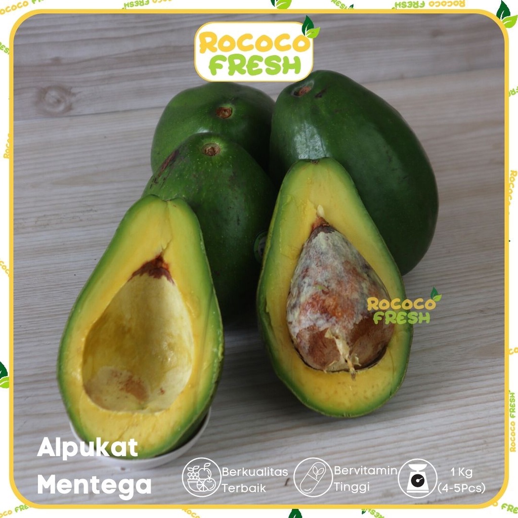 

Alpukat Mentega Super PREMIUM 1kg ROCOCOFRESH