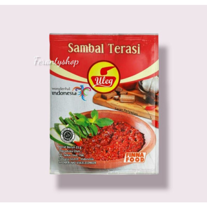 5 sachet sambel uleg terasi fina