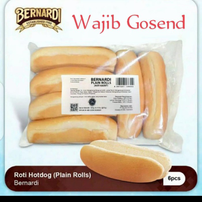 

Roti hotdog benardi Plain Rolls