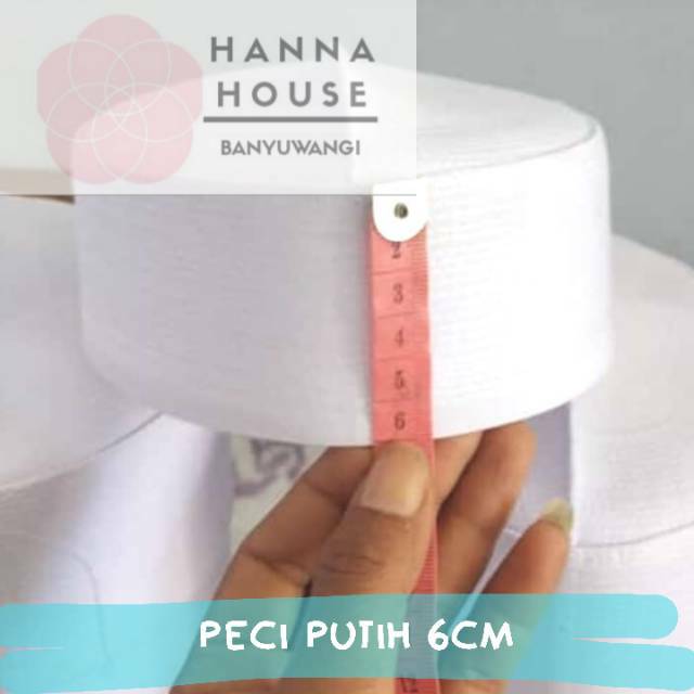 ANTI LUNGSET Peci 6cm 6,5cm / Peci Putih Murah / Peci Haji / Peci Batok Habib Bahar / Peci Pendek