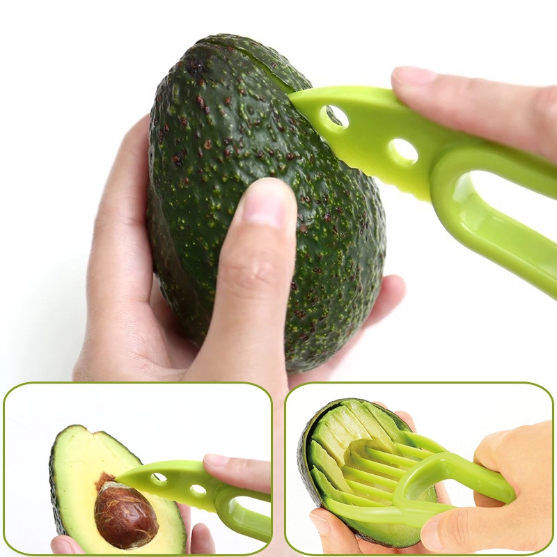 1Pcs Useful Avocado Slicer / Fruit Manual Slicers / Shea Corer Peeler / Fruit slicer Cutter / Pulp Separator fruit cutter Home Accessory