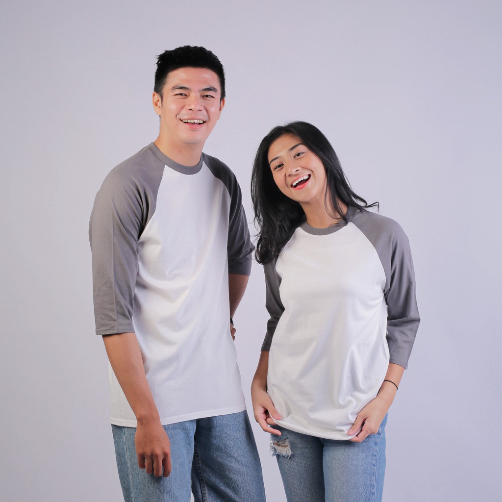 Kaos Polos Raglan 3/4 New States Apparel Premium Cotton 7260 Cotton Combed 24s Bahan Adem (Part 2)