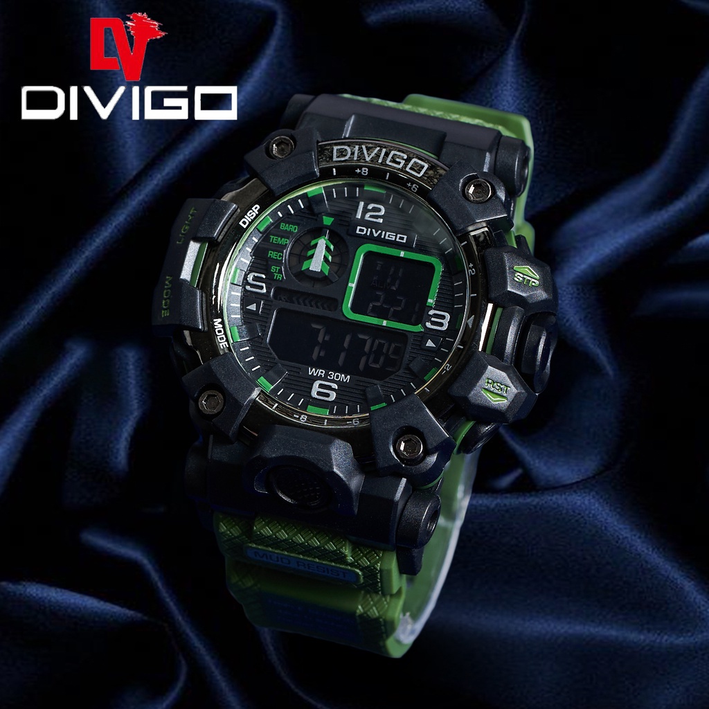 [DGS] Jam Tangan Pria Digital Original Divigo Tahan Air DV-6853