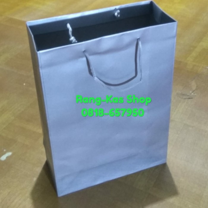 

(TERLARIS) Paperbag SILVER Avanza Folio Duplex Tebal Laminating isi 12pcs