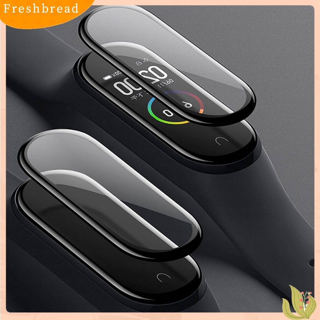 Terlaris 2Pcs Screen Protector High Screen Sensitivity Soft Transparent Full Cover Watch Protective Film for Xiaomi Mi Band 4/5/6