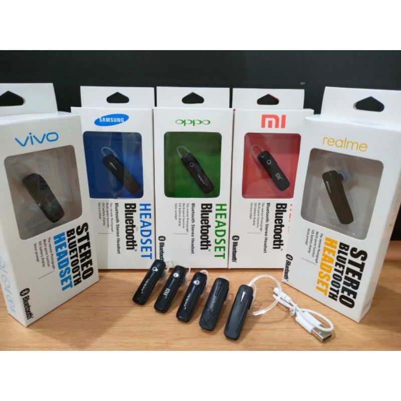 Headset Bluetooth Wireless Vivo Handsfree Earphone Hf Bluetooth Wireless Vivo Brand