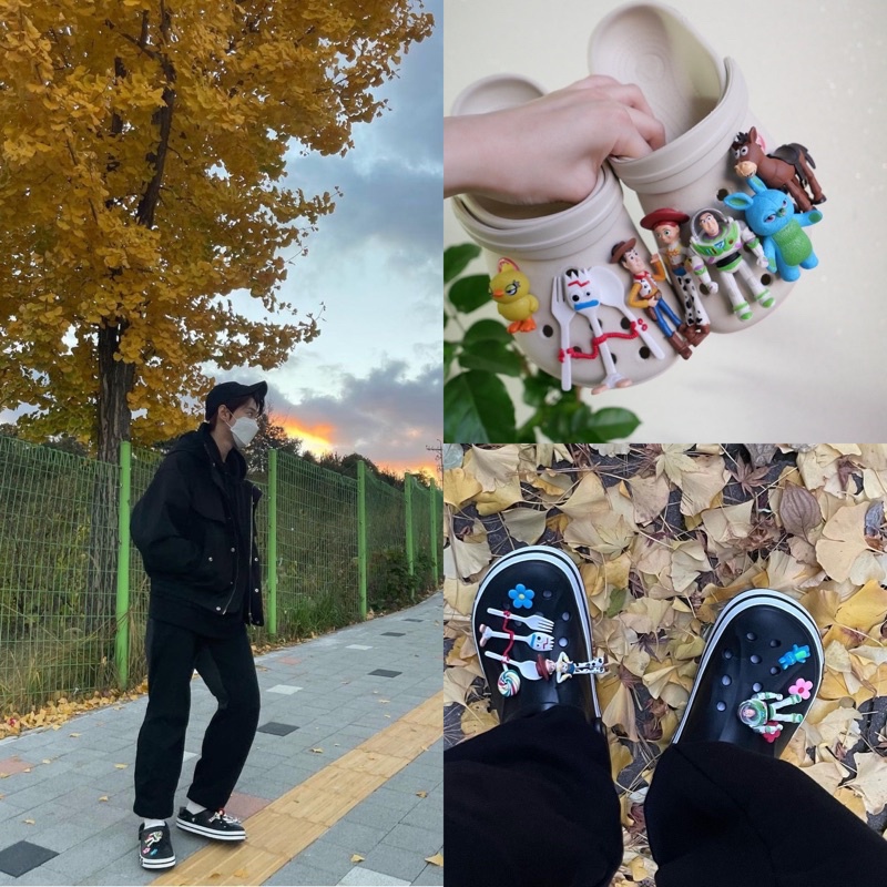 TOY STORY JIBBITZ CROCS SENDAL HIASAN NCT DOYOUNG