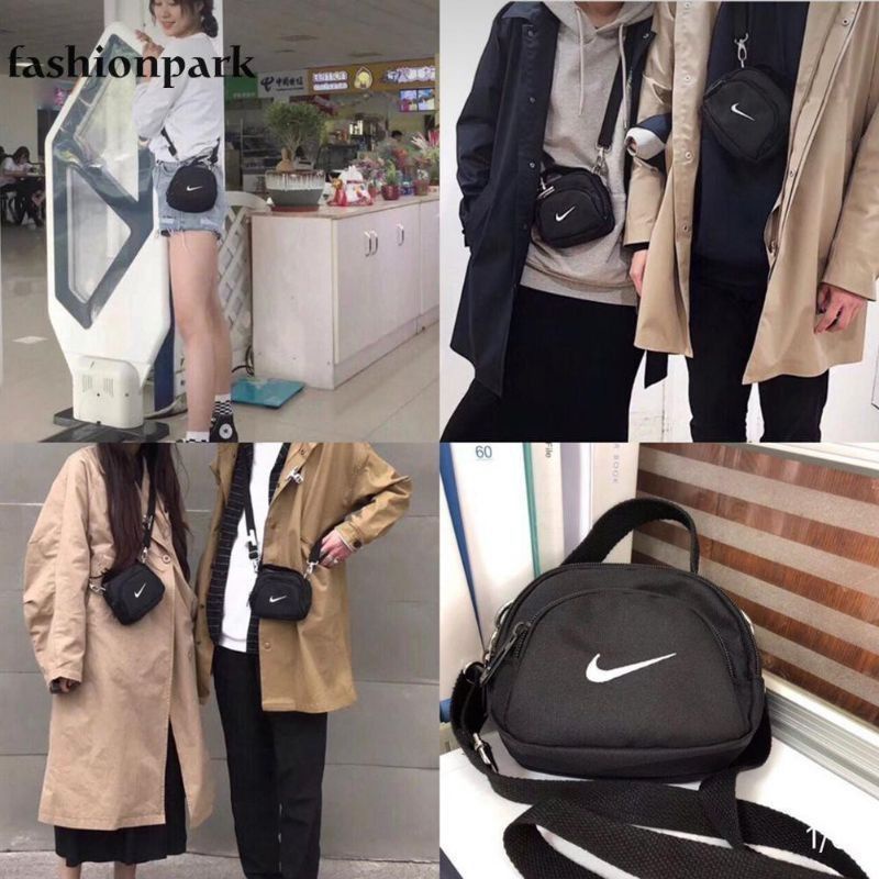 Tas selempang slempang Nike pria & wanita unisex Korea kekinian Korean style Sling bag terlaris