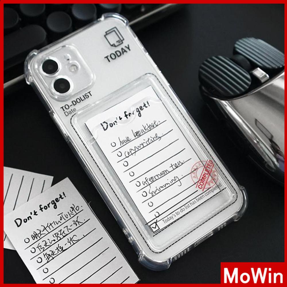 Soft Case Silikon Transparan Holder Kartu / Foto / Kamera Shockproof Untuk iPhone 13pro Max / 12pro / 11 / 7plus