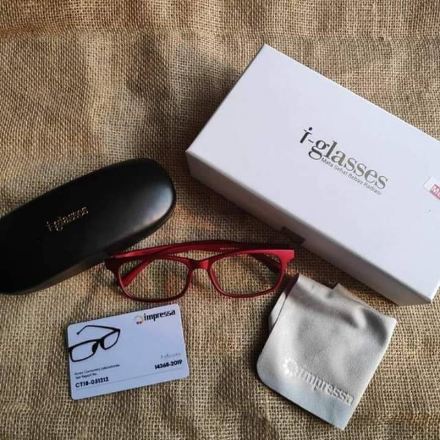 Kacamata I glasses anti radiasi MERAH Dewasa