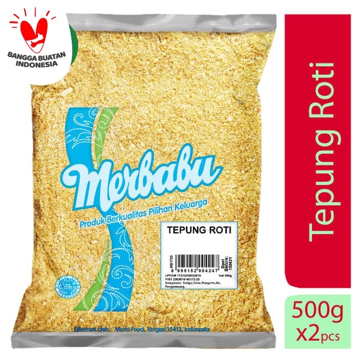 

b011tee Merbabu Tepung Roti 500G X 2Pcs (Bisa Same Day Delivery) Da01D100