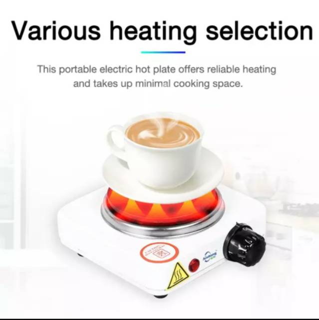 220V 500W Kompor Listrik Mini Hot Plate Electric Cooking Heater Syove 500W