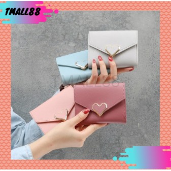 ♥TMALL88♥ DOMPET MINI WANITA / DOMPET LIPAT WANITA / DOMPET LOVE CANTIK