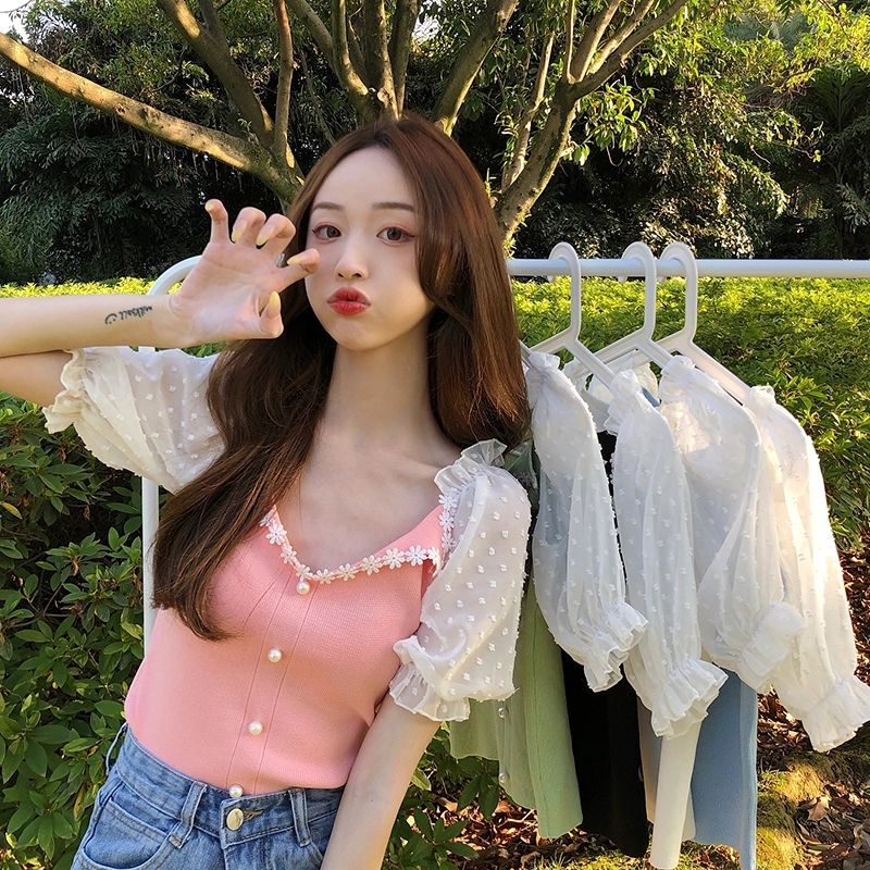 Zero~ 85008 Villy Knit Top//Atasan Kemeja & Blouse Wanita//Fashion Import-Pink