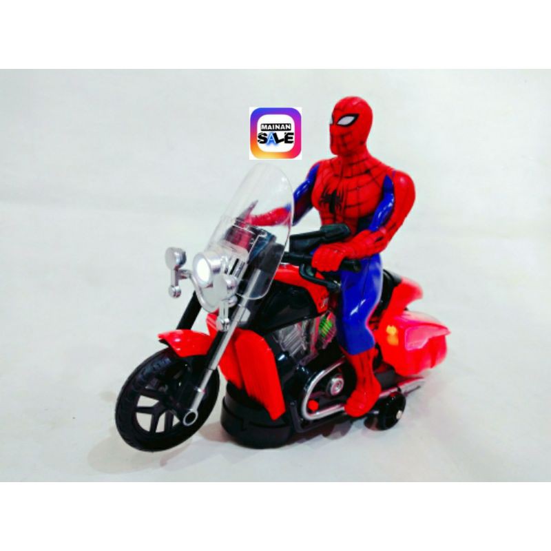 MAINAN MOTOR SPIDERMAN BUMP AND GO