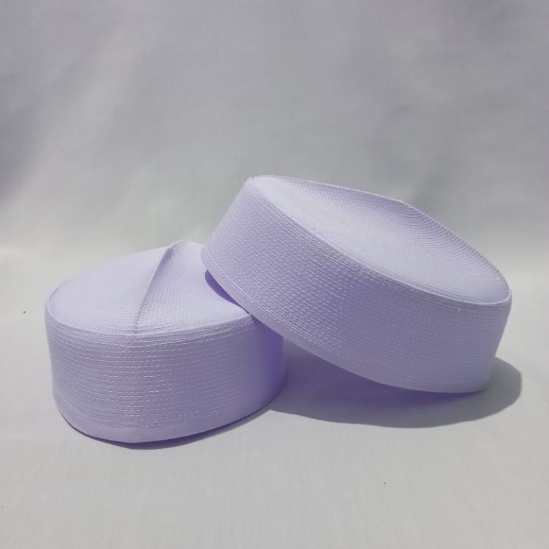 Peci Batok Kalbut Tinggi 6 CM Peci Haji Peci Putih