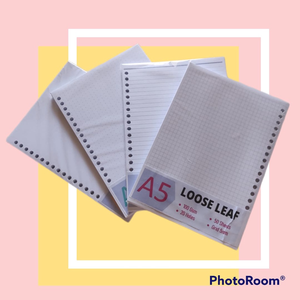 

Loose Leaf (Kertas Binder) A5 100 gsm
