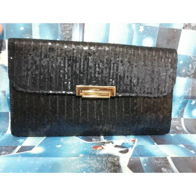 Queen of night clutch - tas sequin - sequin bag - clutch oriflame