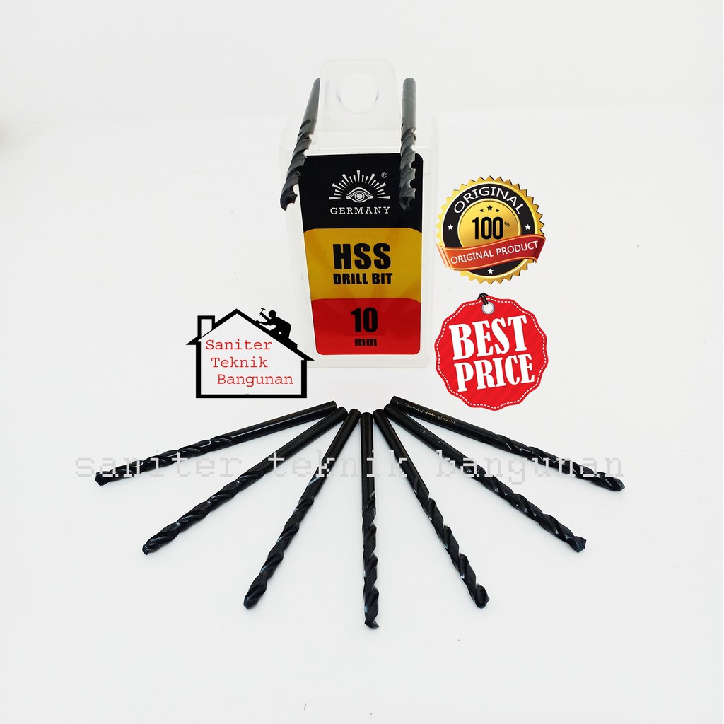 MATA BOR BESI CAP MATA-TJAP MATA 10MM 12MM-DRILL BIT