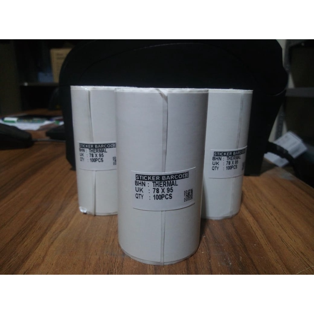 Label Thermal 76x95 isi 100 Stiker Resi Pengiriman Marketplace Toko Online Sticker 80x100 78x95