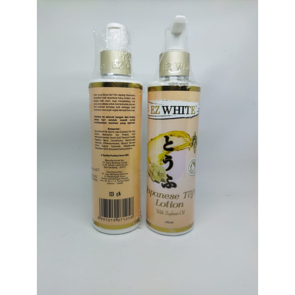 Lotion EZ WHITE Japanese Tofu Lotion With Soybean Oil 250ml Asli Original