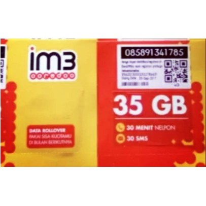 Perdana internet indosat 35Gb