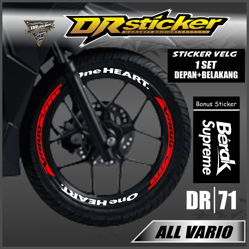 Sticker Velg - Cutting Velg Sticker Cutting Velg Motor VARIO