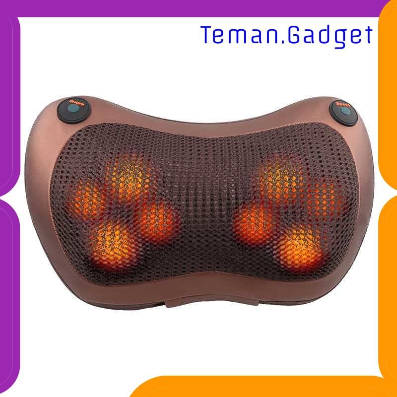 TG-FS161 RUOKEY Bantal Pijat Shiatsu Heat Neck Massage Pillow 8-2 - CHM-8028