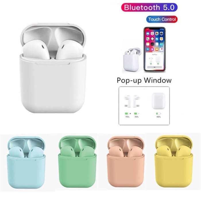 [RO ACC] INPODS i12 HEADSET BLUETOOTH MACARON AUTO POPUP 5.0