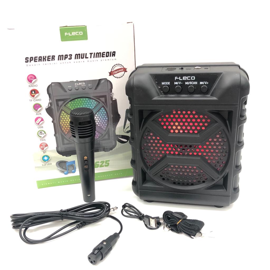 Speaker Bluetooth Karaoke Wireless Fleco F-625 6,5 Inch FREE MIC / Speaker Karaoke Fleco Bonus Mic