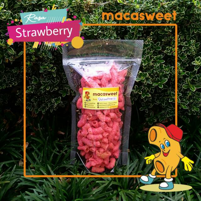 

Makaroni Manis Rasa Strawberry