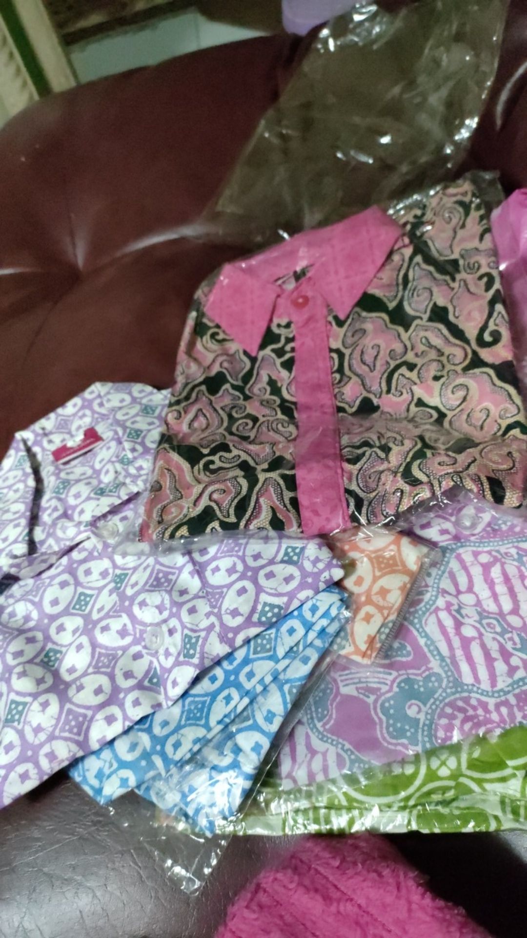Kemeja Batik Anak Perempuan Cantik Lucu Atasan Batik Anak Cewek Biru Pink Hijau Top Batik Anak Soft