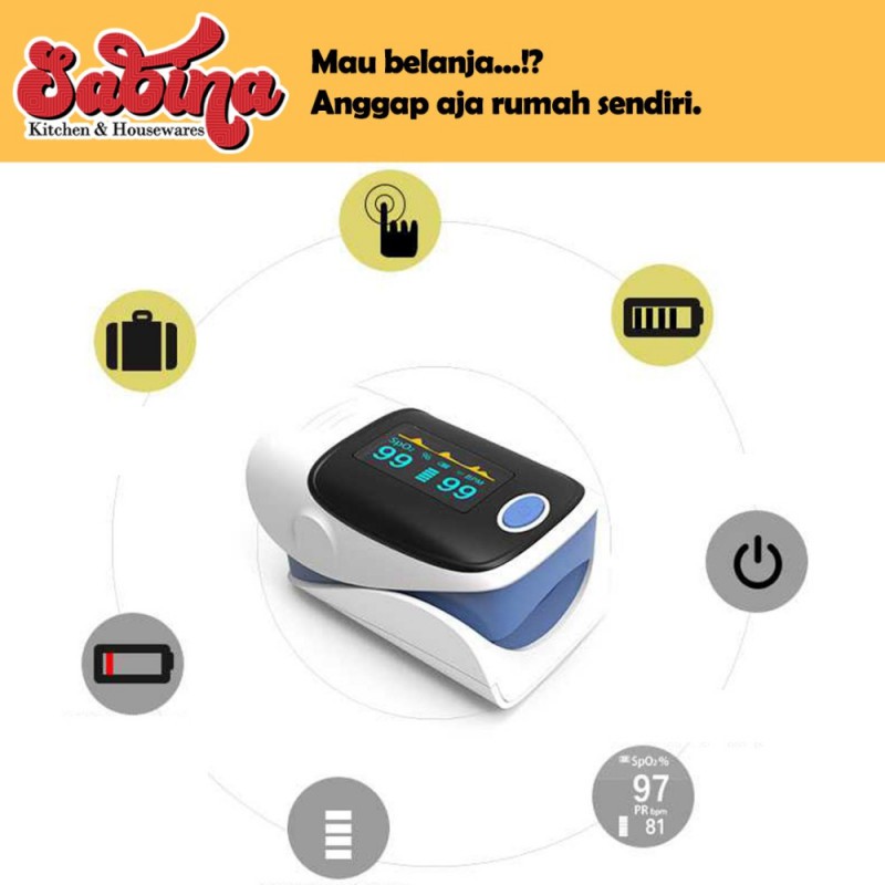 Fingertip Pulse Oximeter  Alat Pengukur Detak Jantung