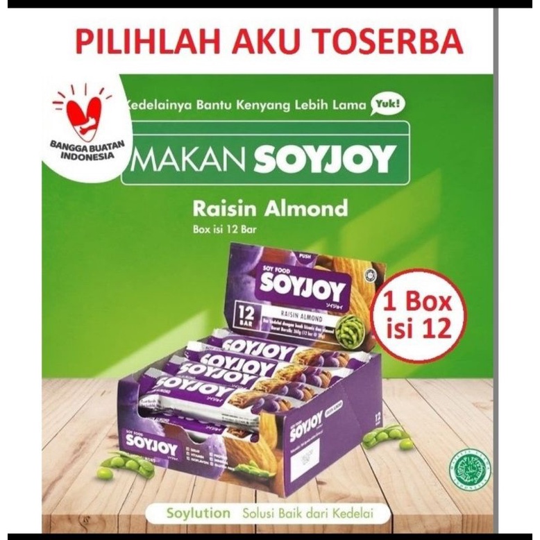 

SOYJOY Rasin Almond12pcs(5PEMBELI PERTAMA GRATIS ORONAMIN)