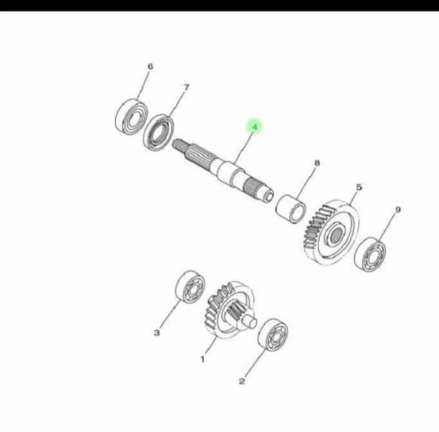 AS RODA BELAKANG MIO J FINO FI 115 MIO GT XRIDE 115 ASLI ORI YAMAHA 54P E7421 00