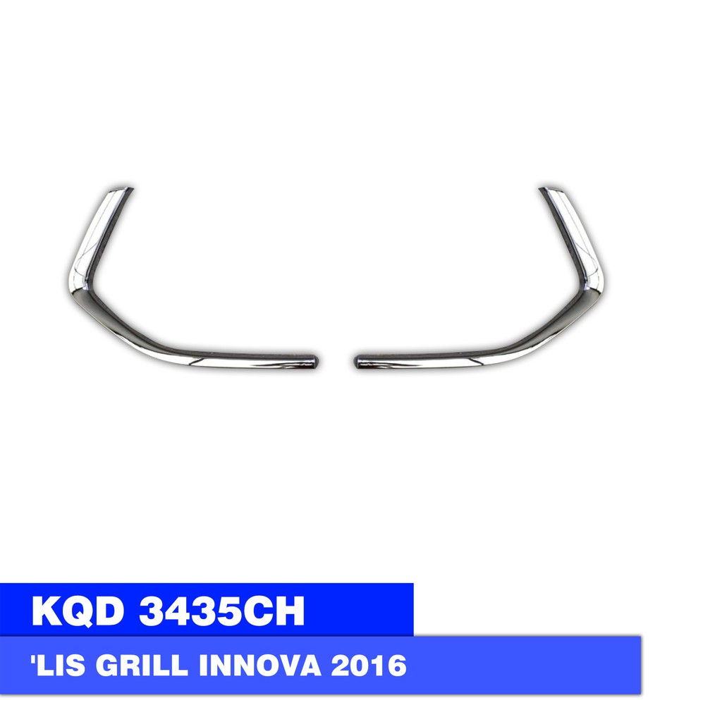 GRILLE TRIM DEPAN TOYOTA INNOVA 2016 CHROME LOWIN 3435