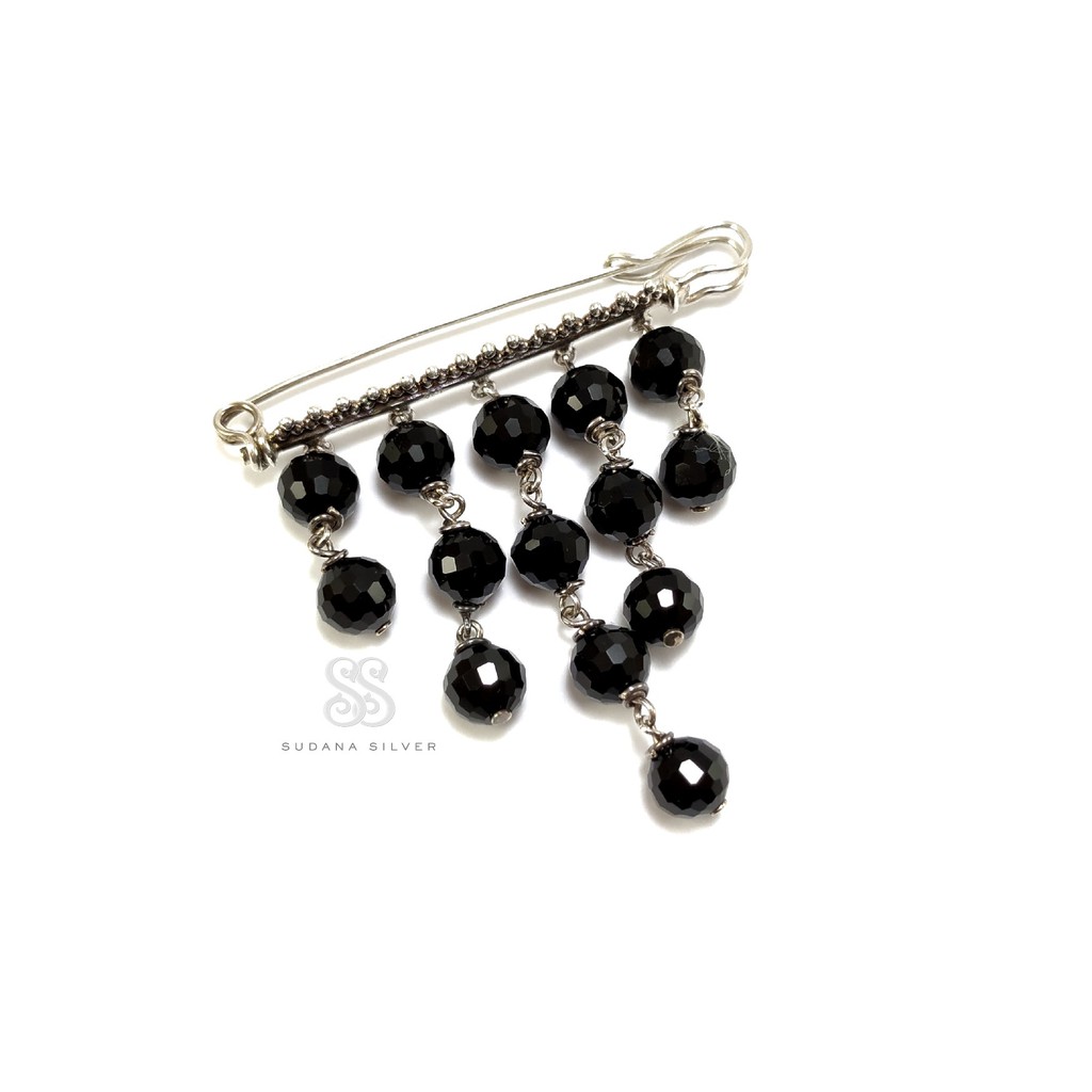 Bros Hijab Perak Jawan Black Onyx Handmade Silver 925 Bali