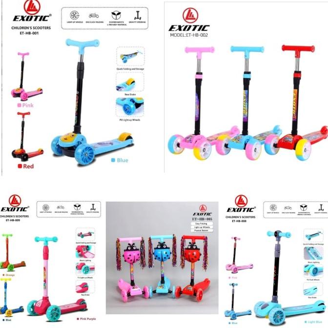 Exotic Scooter ET-HB 001/002/005/008/009 Skuter Lipat Anak Otopet