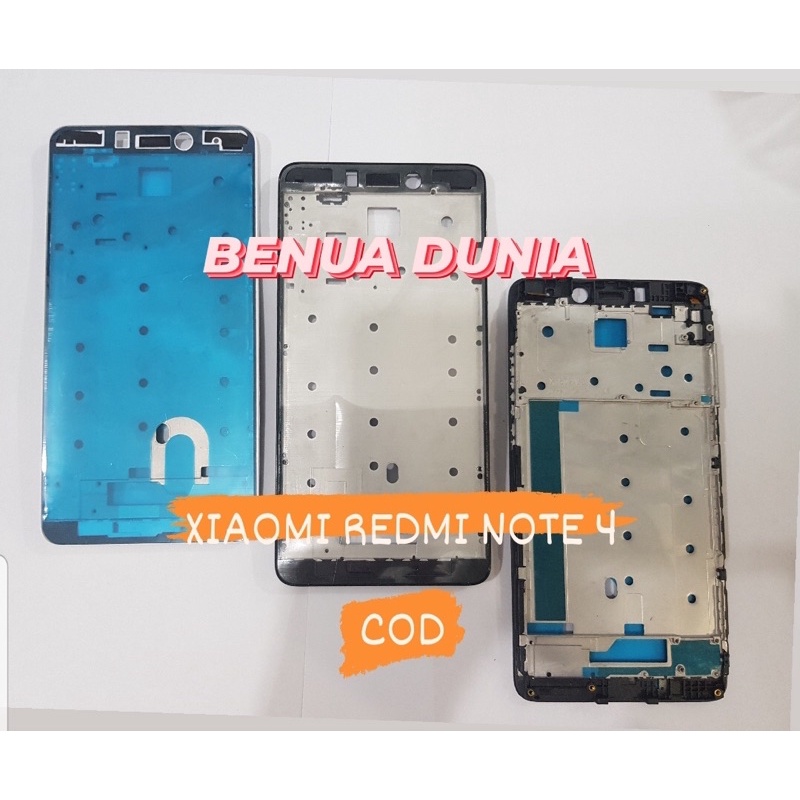 FRAME XIAOMI REDMI NOTE 4 - TULANG HP FRAME REDMI NOTE 4 - BENUA DUNIA