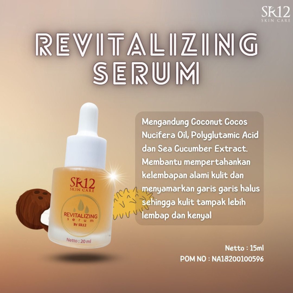 SERUM MATA PANDA - SERUM WAJAH BOPENG - REVITALIZING SERUM 15ml SR12 BPOM KULIT LEMBAB KULIT KENYAL