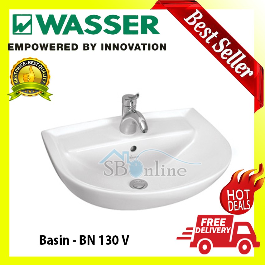 Wall Hung Basin Wastafel by Wasser - BN 130 V